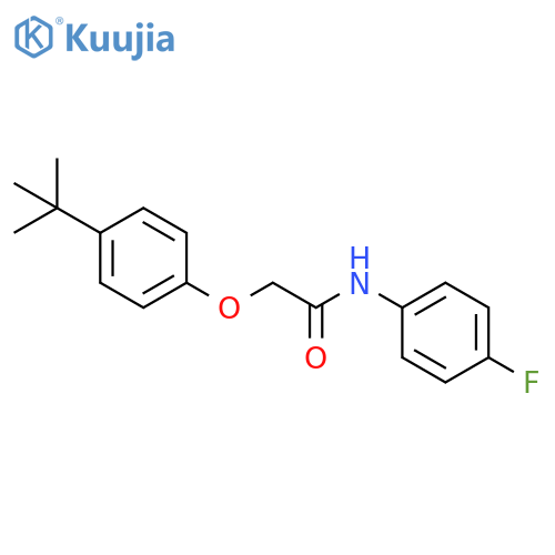 2-(4-tert-butylphenoxy)-N-(4-fluorophenyl)acetamide structure