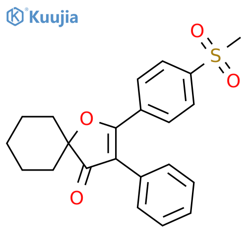 1-Oxaspiro[4.5]dec-2-en-4-one, 2-[4-(methylsulfonyl)phenyl]-3-phenyl- structure