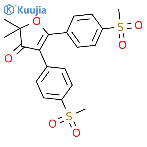 3(2H)-Furanone, 2,2-dimethyl-4,5-bis[4-(methylsulfonyl)phenyl]- structure