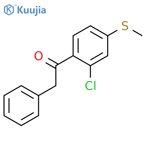 Ethanone, 1-[2-chloro-4-(methylthio)phenyl]-2-phenyl- structure