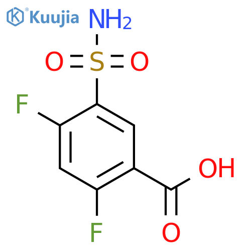 5-(Aminosulfonyl)-2,4-difluorobenzoic Acid structure