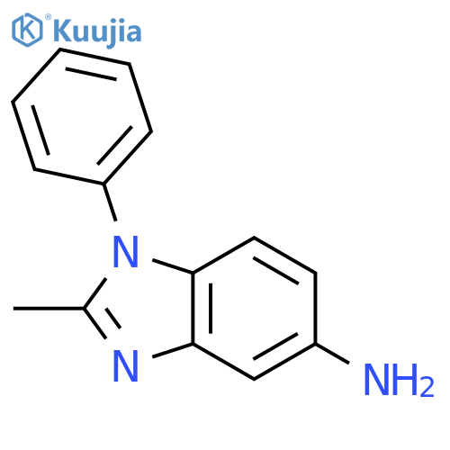 2-methyl-1-phenyl-1H-1,3-benzodiazol-5-amine structure