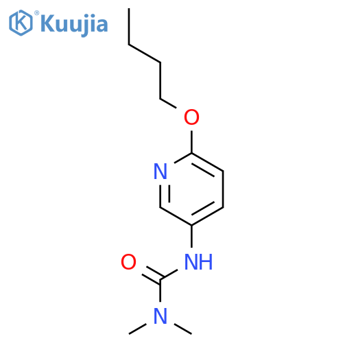 Urea,N'-(6-butoxy-3-pyridinyl)-N,N-dimethyl- structure