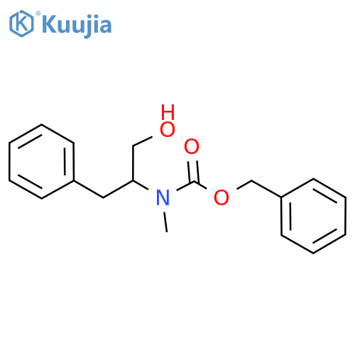 benzyl N-(1-hydroxy-3-phenylpropan-2-yl)-N-methylcarbamate structure