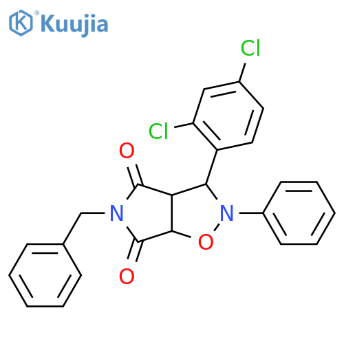 5-benzyl-3-(2,4-dichlorophenyl)-2-phenyl-hexahydro-2H-pyrrolo3,4-d1,2oxazole-4,6-dione structure