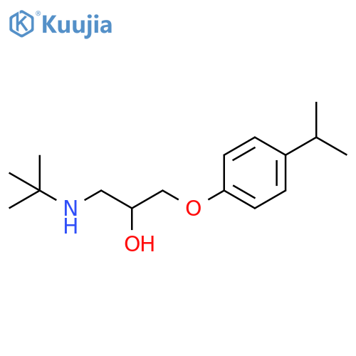 1-(tert-butylamino)-3-4-(propan-2-yl)phenoxypropan-2-ol structure