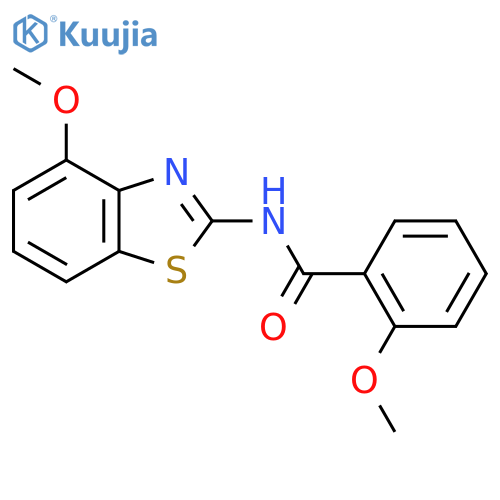 2-Methoxy-N-(4-methoxy-1,3-benzothiazol-2-yl)benzamide structure