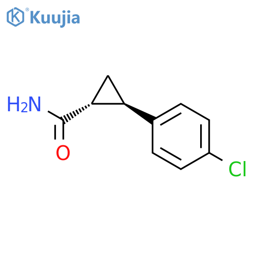 Cyclopropanecarboxamide, 2-(4-chlorophenyl)-, (1R,2R)- structure