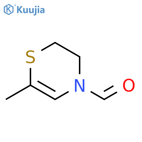 4H-1,4-Thiazine-4-carboxaldehyde,2,3-dihydro-6-methyl- structure