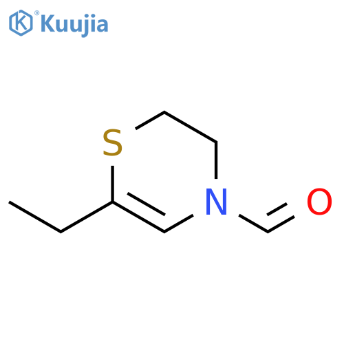 4H-1,4-Thiazine-4-carboxaldehyde,6-ethyl-2,3-dihydro- structure