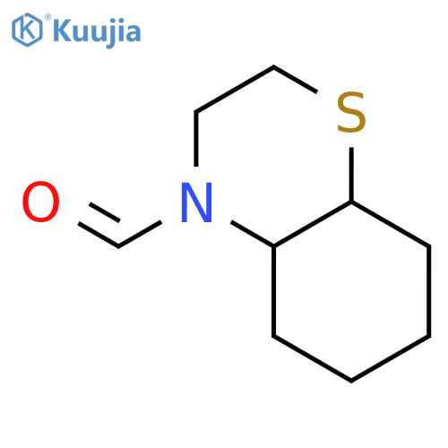 4H-1,4-Benzothiazine-4-carboxaldehyde, octahydro- structure