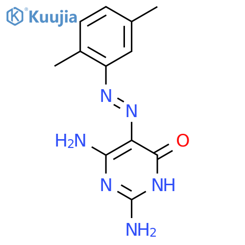4(3H)-Pyrimidinone, 2,6-diamino-5-[2-(2,5-dimethylphenyl)diazenyl]- structure