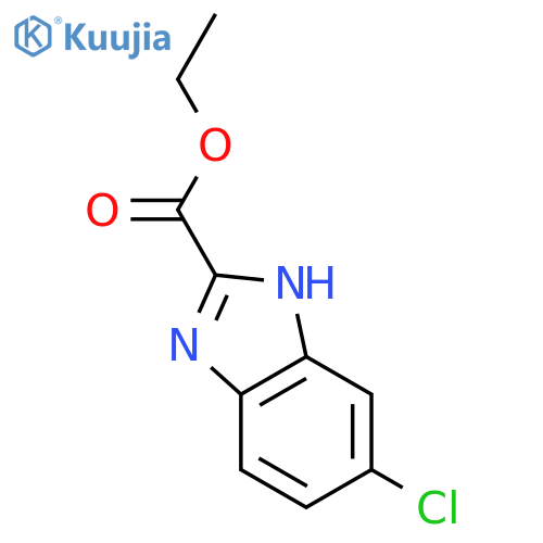 1H-Benzimidazole-2-carboxylicacid, 6-chloro-, ethyl ester structure