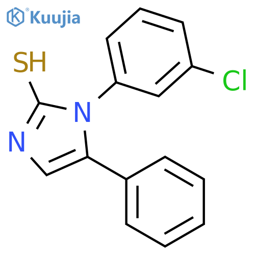 1-(3-CHLOROPHENYL)-5-PHENYL-1H-IMIDAZOLE-2-THIOL structure