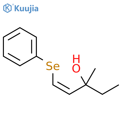1-Penten-3-ol, 3-methyl-1-(phenylseleno)-, (Z)- structure