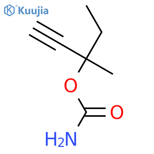 1-Pentyn-3-ol,3-methyl-, 3-carbamate structure