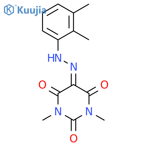 2,4,5,6(1H,3H)-Pyrimidinetetrone,1,3-dimethyl-, 5-[2-(2,3-dimethylphenyl)hydrazone] structure