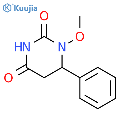 2,4(1H,3H)-Pyrimidinedione,dihydro-1-methoxy-6-phenyl- structure