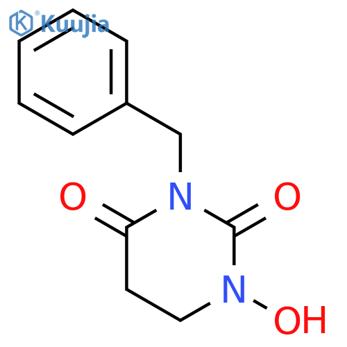 2,4(1H,3H)-Pyrimidinedione,dihydro-1-hydroxy-3-(phenylmethyl)- structure