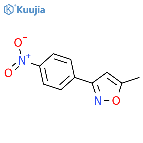 5-Methyl-3-(4-nitrophenyl)isoxazole structure