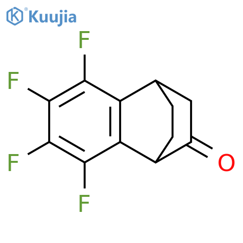 1,4-Ethanonaphthalen-2(1H)-one, 5,6,7,8-tetrafluoro-3,4-dihydro- structure