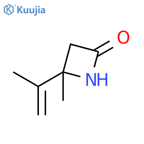 2-Azetidinone, 4-methyl-4-(1-methylethenyl)- structure