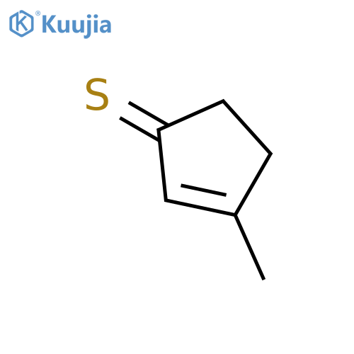 2-Cyclopentene-1-thione, 3-methyl- structure