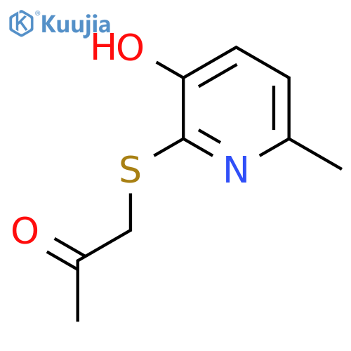 2-Propanone, 1-[(3-hydroxy-6-methyl-2-pyridinyl)thio]- structure