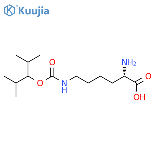 L-Lysine, N6-[[2-methyl-1-(1-methylethyl)propoxy]carbonyl]- structure