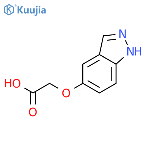 2-(1H-Indazol-5-yloxy)acetic Acid structure