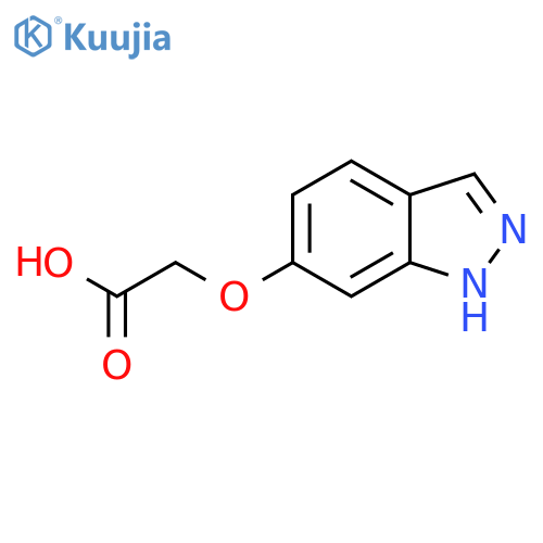 2-(2H-indazol-6-yloxy)acetic acid structure