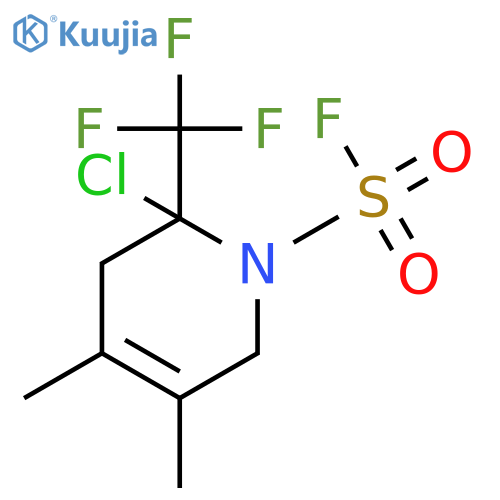 1(2H)-Pyridinesulfonyl fluoride, 2-chloro-3,6-dihydro-4,5-dimethyl-2-(trifluoromethyl)- structure