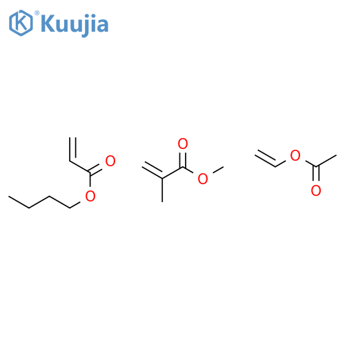Vinyl acetate, butyl acrylate, methyl methacrylate polymer structure