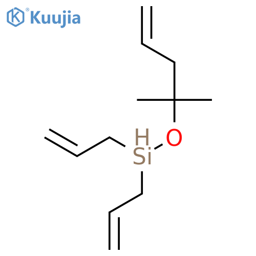 Silane, [(1,1-dimethyl-3-butenyl)oxy]di-2-propenyl- structure