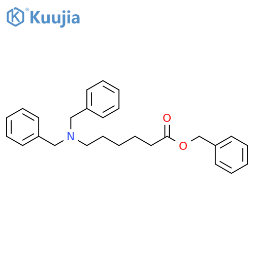 Hexanoic acid,6-[bis(phenylmethyl)amino]-, phenylmethyl ester structure