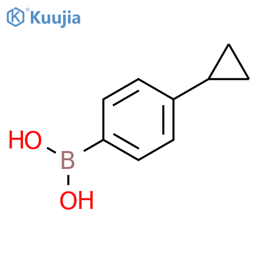 (4-Cyclopropylphenyl)boronic acid structure