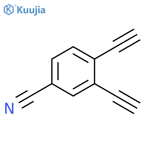 Benzonitrile,3,4-diethynyl- structure
