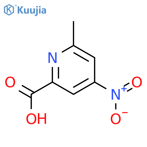 6-methyl-4-nitropyridine-2-carboxylic acid structure
