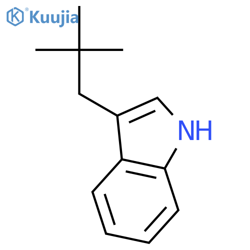 1H-Indole, 3-(2,2-dimethylpropyl)- structure