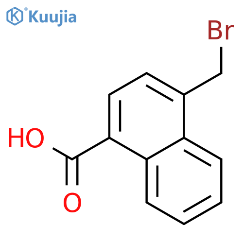 4-(Bromomethyl)naphthalene-1-carboxylic acid structure