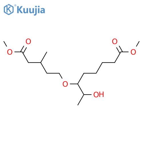 Methyl 7-hydroxy-6-[(5-methoxy-3-methyl-5-oxopentyl)oxy]octanoate structure