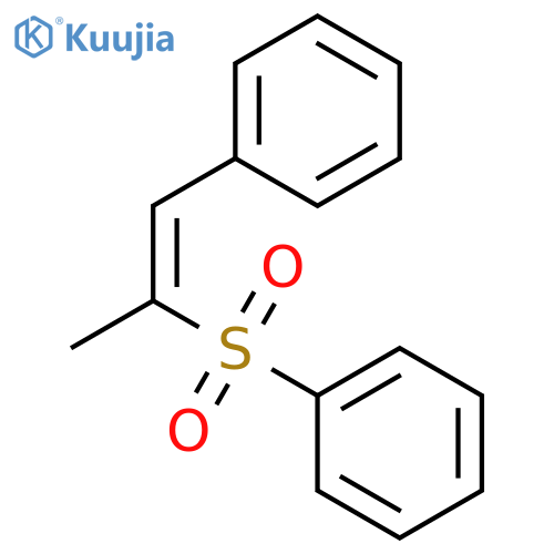 Benzene,[[(1E)-1-methyl-2-phenylethenyl]sulfonyl]- structure