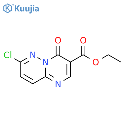 ethyl 7-chloro-4-oxo-pyrimido[1,2-b]pyridazine-3-carboxylate structure