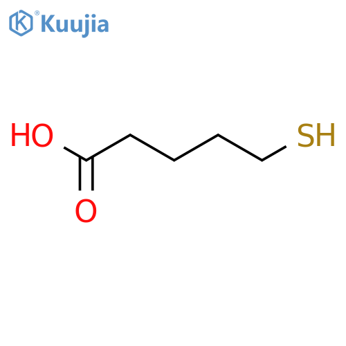 5-Mercaptovaleric Acid structure