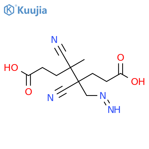 4-(4-carboxy-2-cyano-butan-2-yl)diazenyl-4-cyano-pentanoic acid structure