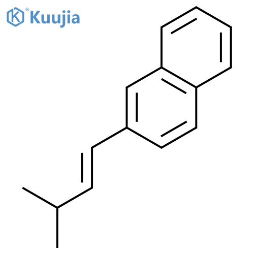 Naphthalene, 2-(3-methyl-1-buten-1-yl)- structure