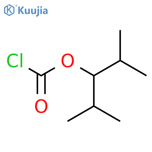 Carbonochloridic acid, 2-methyl-1-(1-methylethyl)propyl ester structure