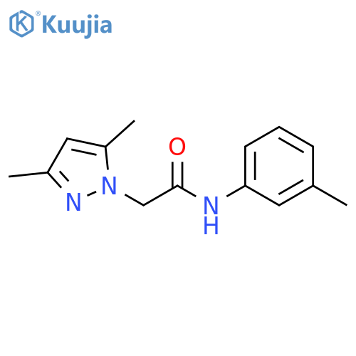 1H-Pyrazole-1-acetamide,3,5-dimethyl-N-(3-methylphenyl)- structure