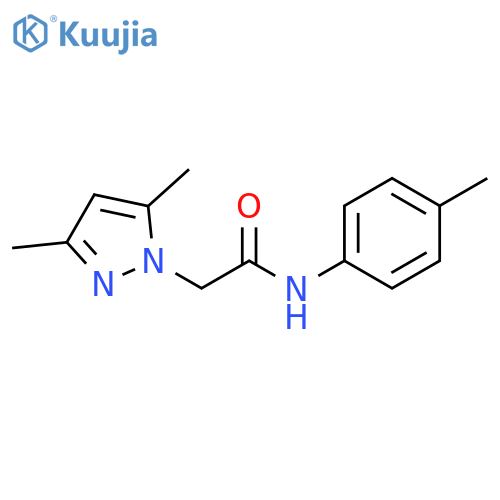 1H-Pyrazole-1-acetamide,3,5-dimethyl-N-(4-methylphenyl)- structure