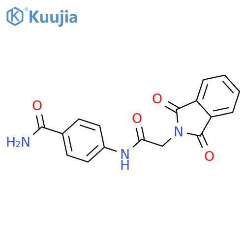 4-[2-(1,3-dioxo-2,3-dihydro-1H-isoindol-2-yl)acetamido]benzamide structure